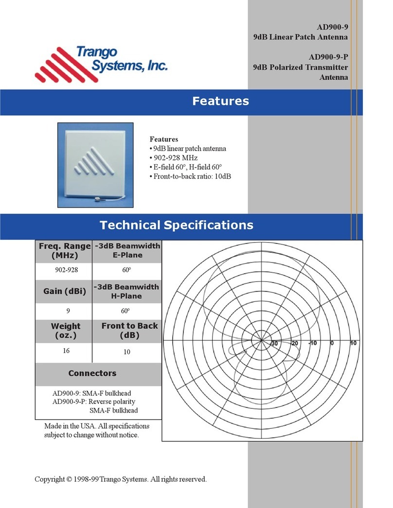 Trango Systems AD900-9 User manual