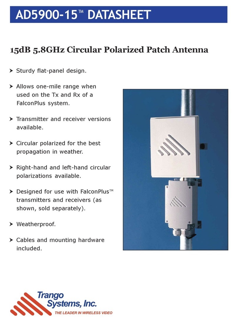 Trango Systems Circular Polarized Patch Antenna AD5900-15-R Specifications