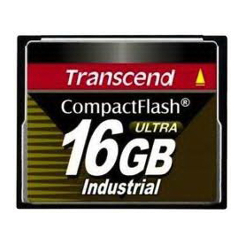 Transcend CompactFlash TS16GCF100I-P User manual
