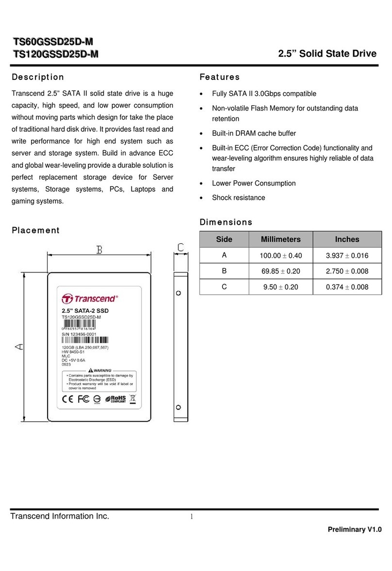 Transcend TS120GSSD25D-M Manual