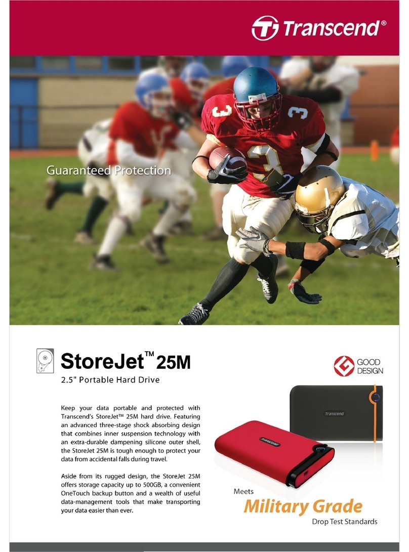 Transcend StoreJet 25M User manual Transcend StoreJet 25M User manual