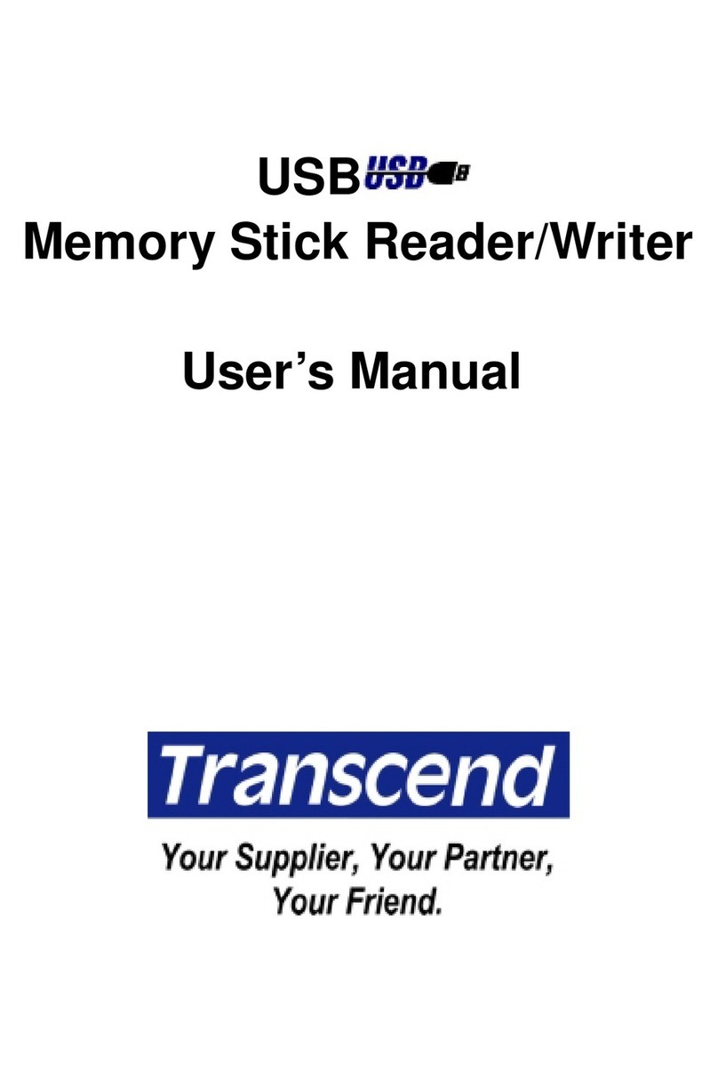 Transcend Memory Stick Reader/Writer user manual