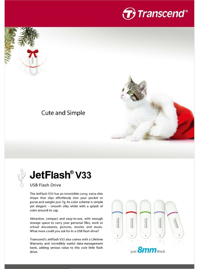 Transcend JetFlash V33p User manual Transcend JetFlash V33p User manual