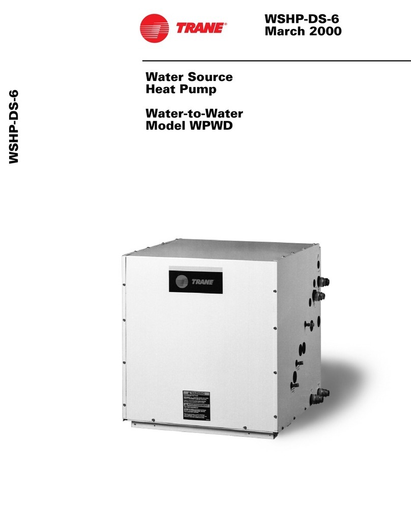 Trane WSHP-DS-6 User manual