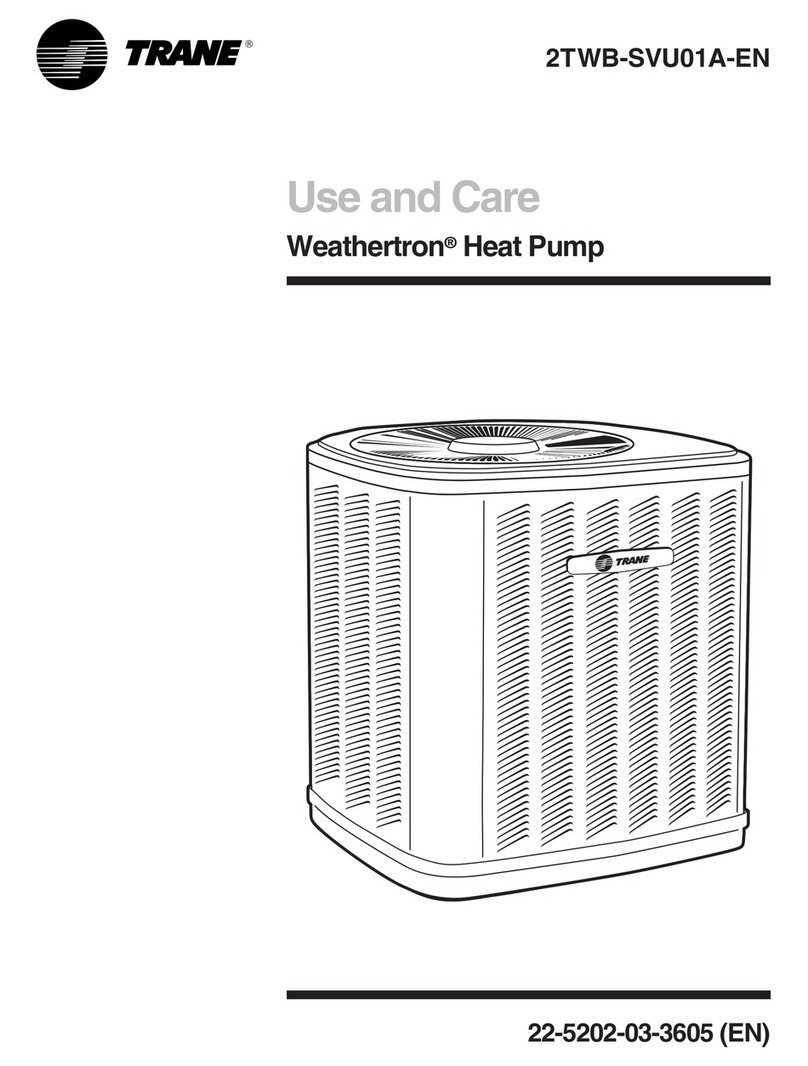 Trane 4TWR4 Use and care
