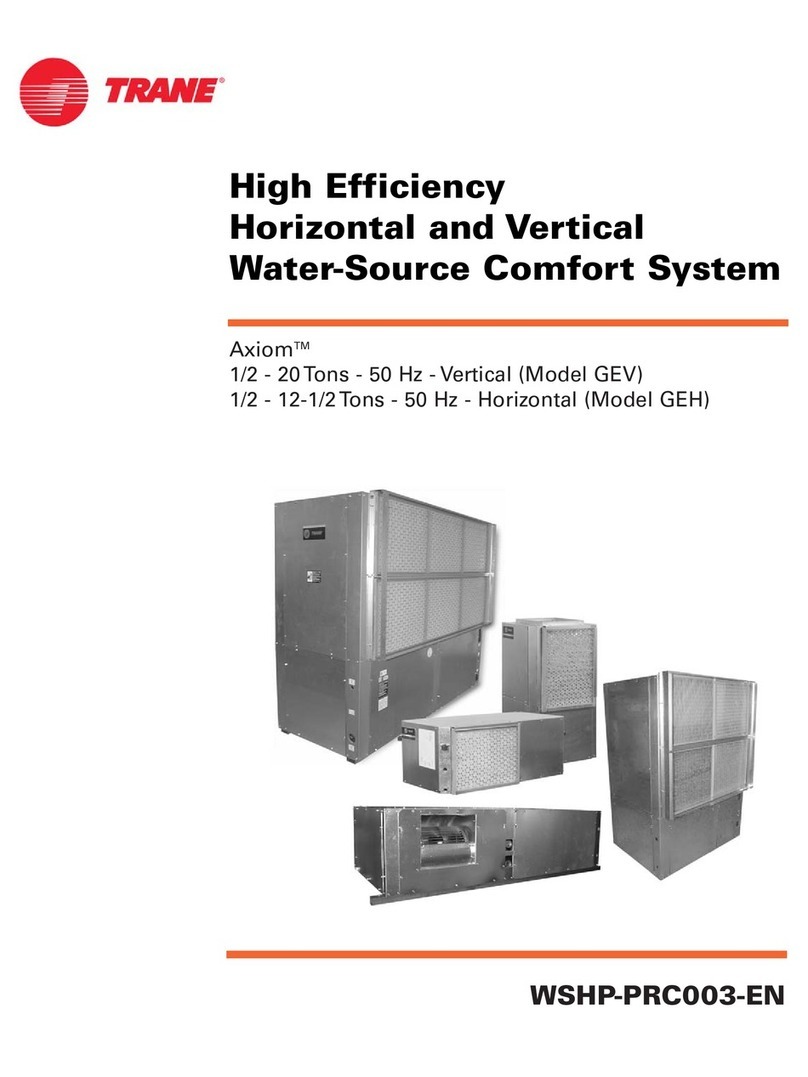 Trane 120 GEH Operation manual