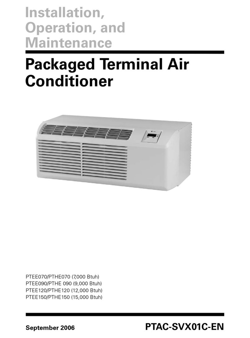 Trane PTAC-SVX01C-EN User manual