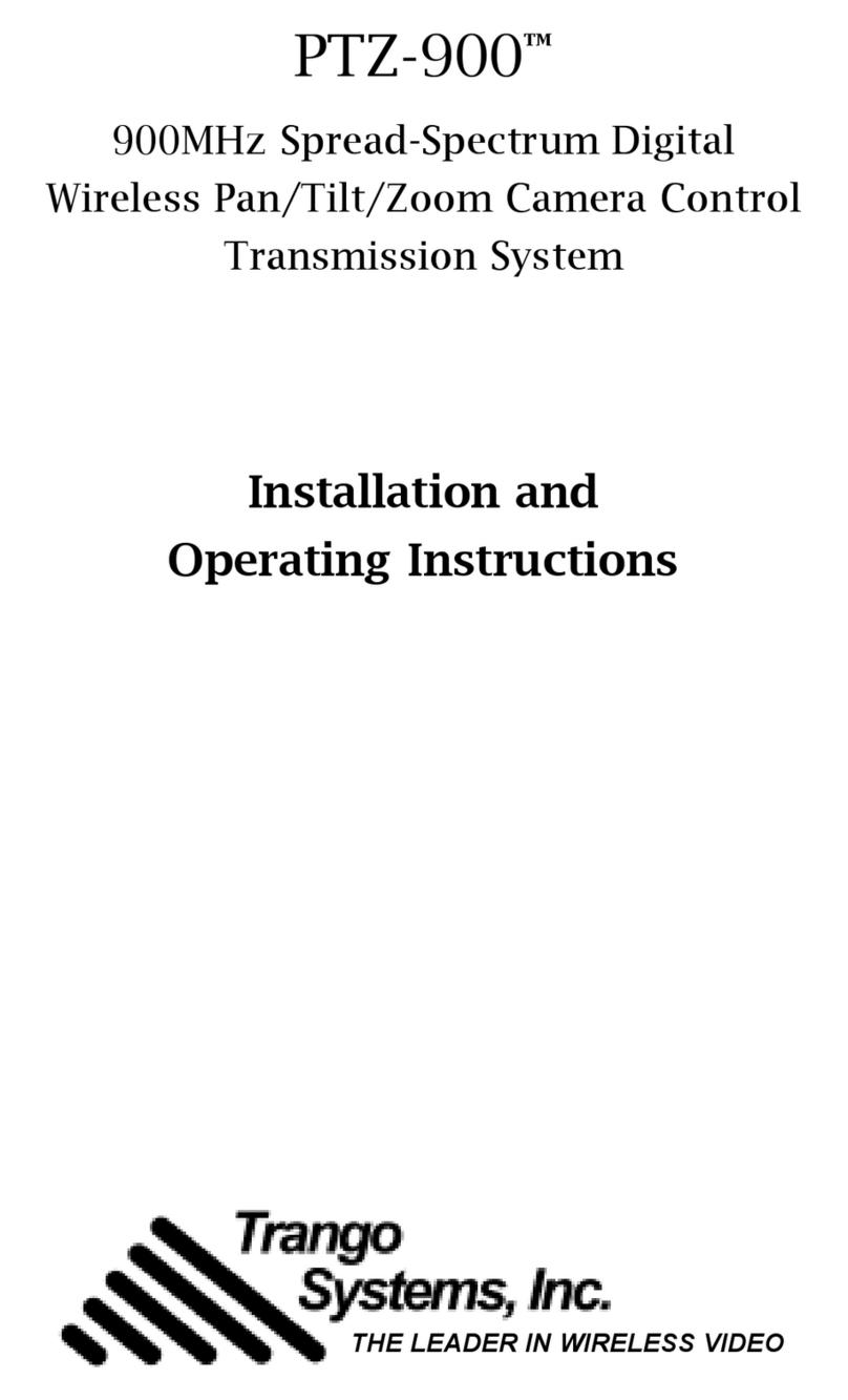 Trango Systems PTZ-900 Installation and operating instructions