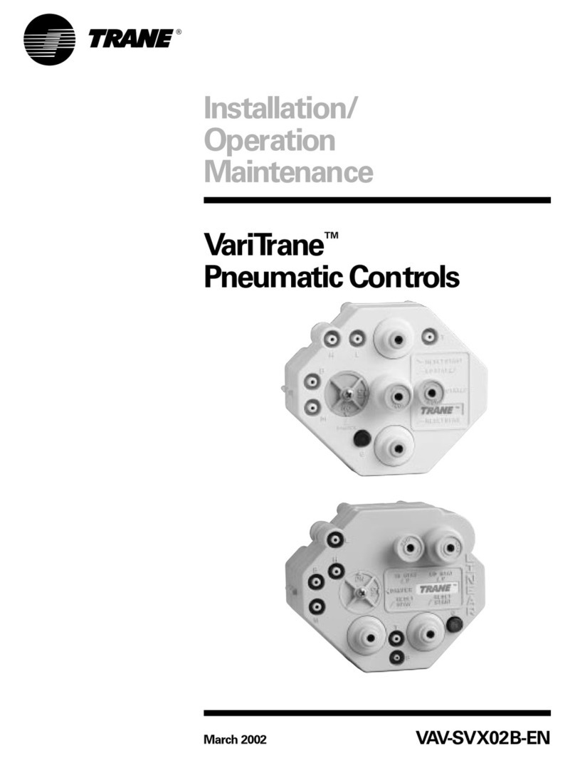 Trane VariTrane VAV-SVX02B-EN Installation operation & maintenance