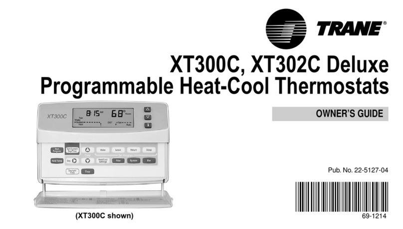 Trane DELUXE programable XT302C owner's guide Trane DELUXE programable XT302C owner's guide