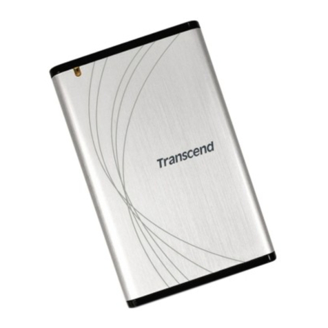 Transcend StoreJet 2.5 IDE Series User manual Transcend StoreJet 2.5 IDE Series User manual