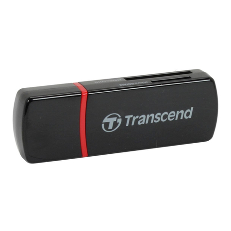 Transcend USB2.0 Compact Card Reader TS-RDP6 User manual Transcend USB2.0 Compact Card Reader TS-RDP6 User manual