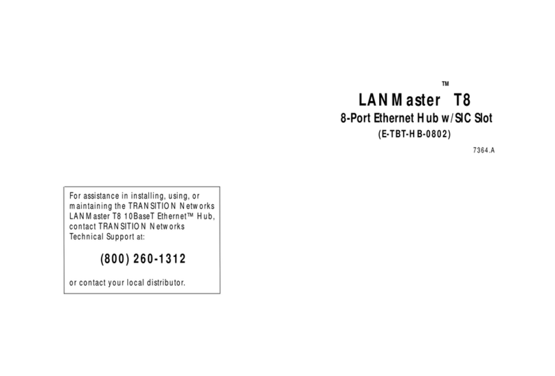 Transition Networks E-TBT-HB-0802 user manual Transition Networks E-TBT-HB-0802 user manual