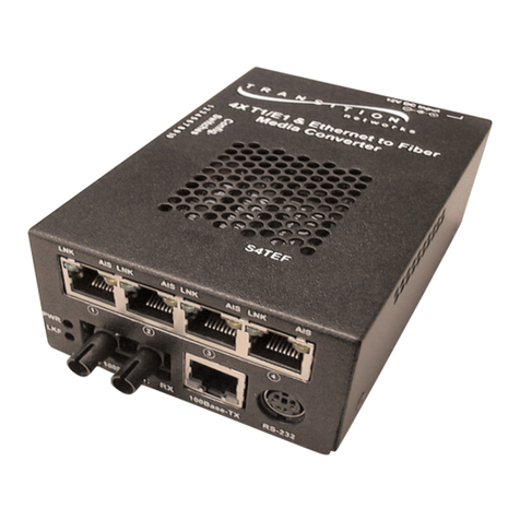 Transition Networks Stand-Alone Media Converter S4TEF10xx-11x User manual