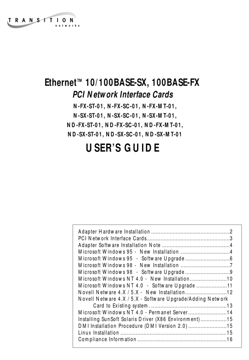 Transition Networks N-FX-MT-01 User manual