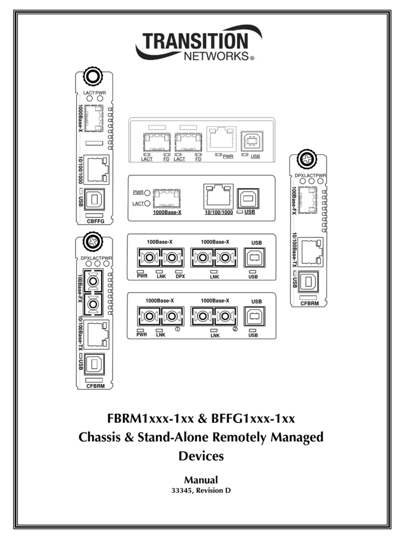Transition Networks FBRM1XXX-1XX user manual