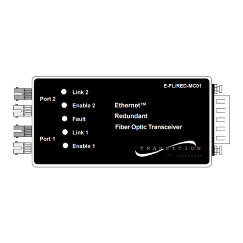 Transition Networks ETHERNET E- FL/RED-MC01(SMA) User manual