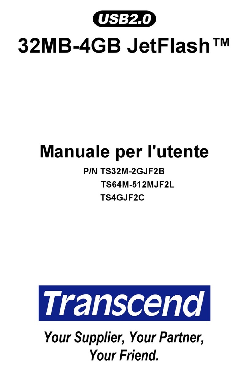 Transcend JETFLASHTM TS32M-2GJF2B User manual Transcend JETFLASHTM TS32M-2GJF2B User manual