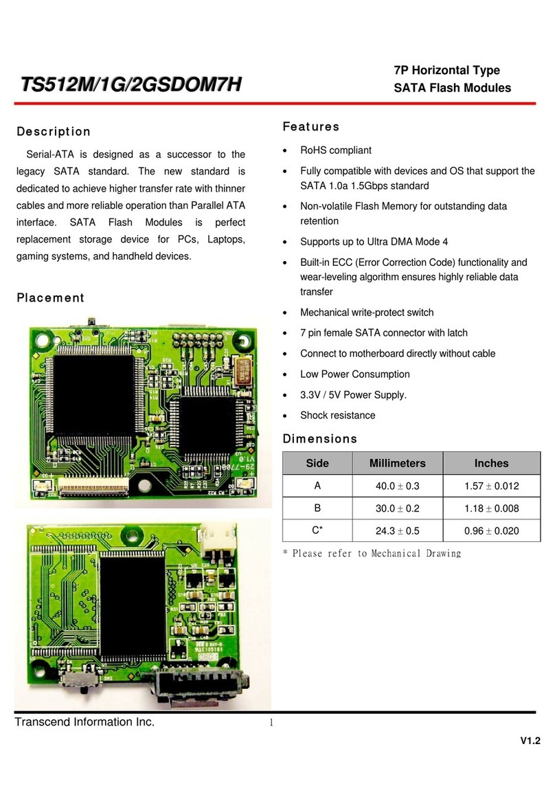 Transcend TS1GSDOM7H Manual Transcend TS1GSDOM7H Manual