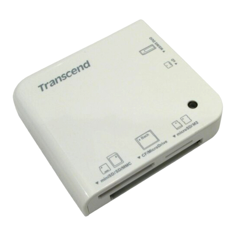 Transcend Multi-Card Reader M5 User manual Transcend Multi-Card Reader M5 User manual