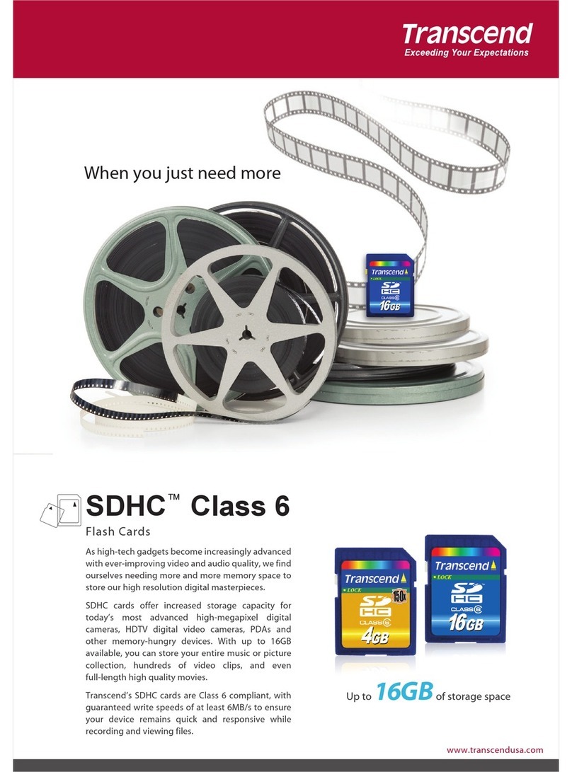 Transcend SDHC Class 6 User manual