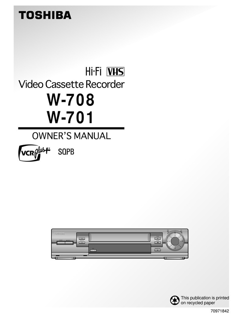 Toshiba W-701 User manual Toshiba W-701 User manual