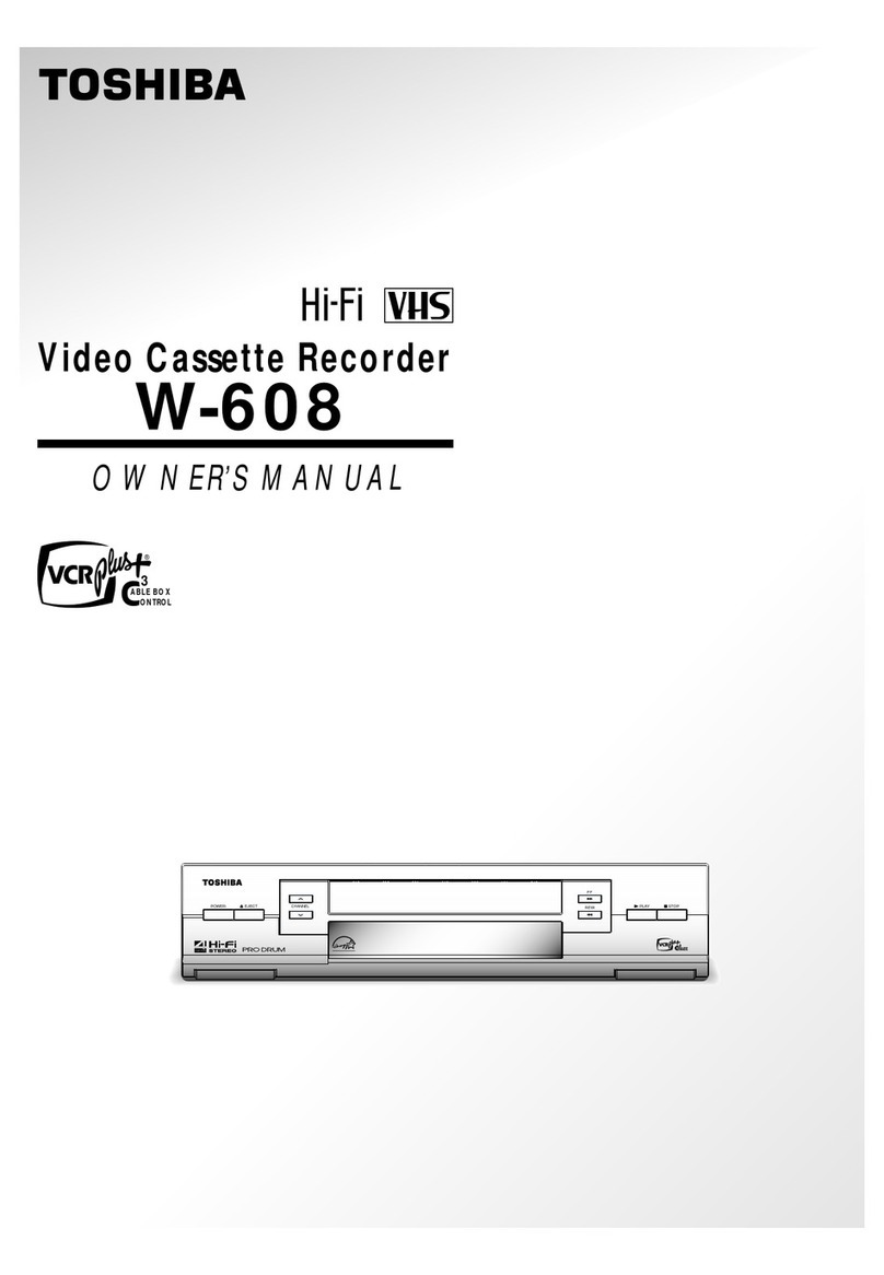 Toshiba W-608 User manual Toshiba W-608 User manual