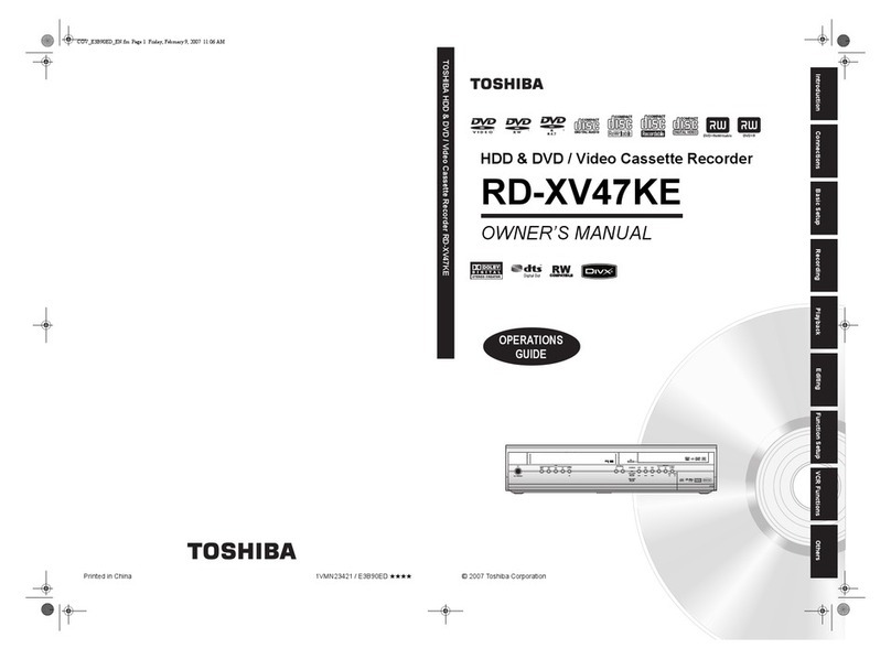Toshiba RD-XV47KE owner's manual