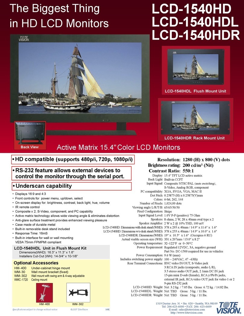 Totevision LCD-1540HDL User manual