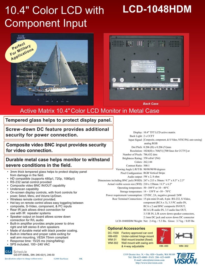 Totevision LCD-1048HDM User manual