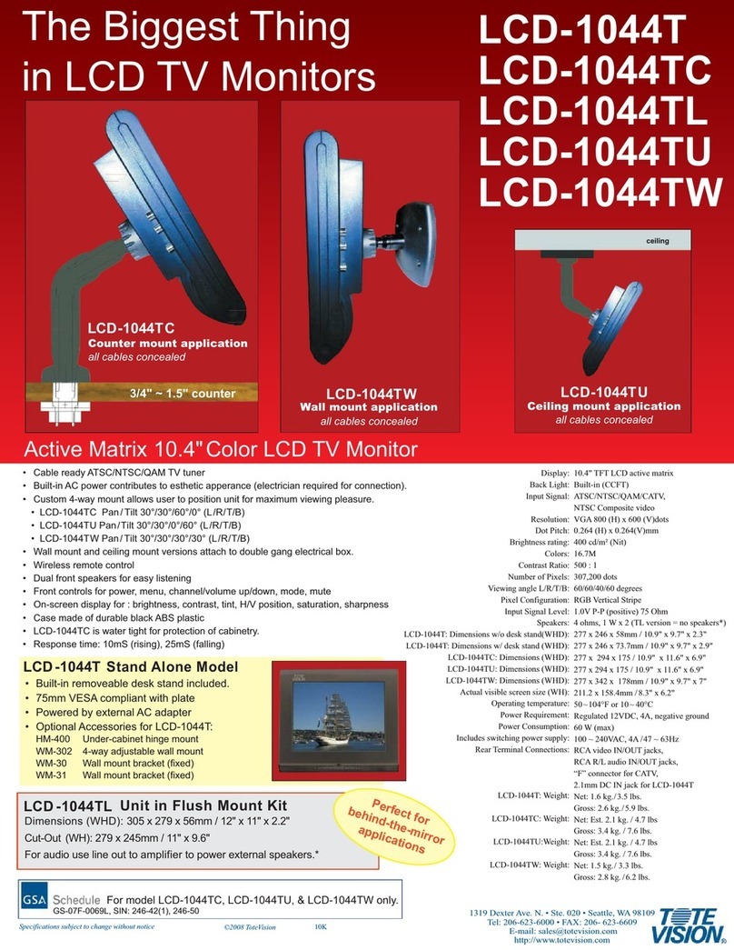 Totevision LCD-1044T User manual