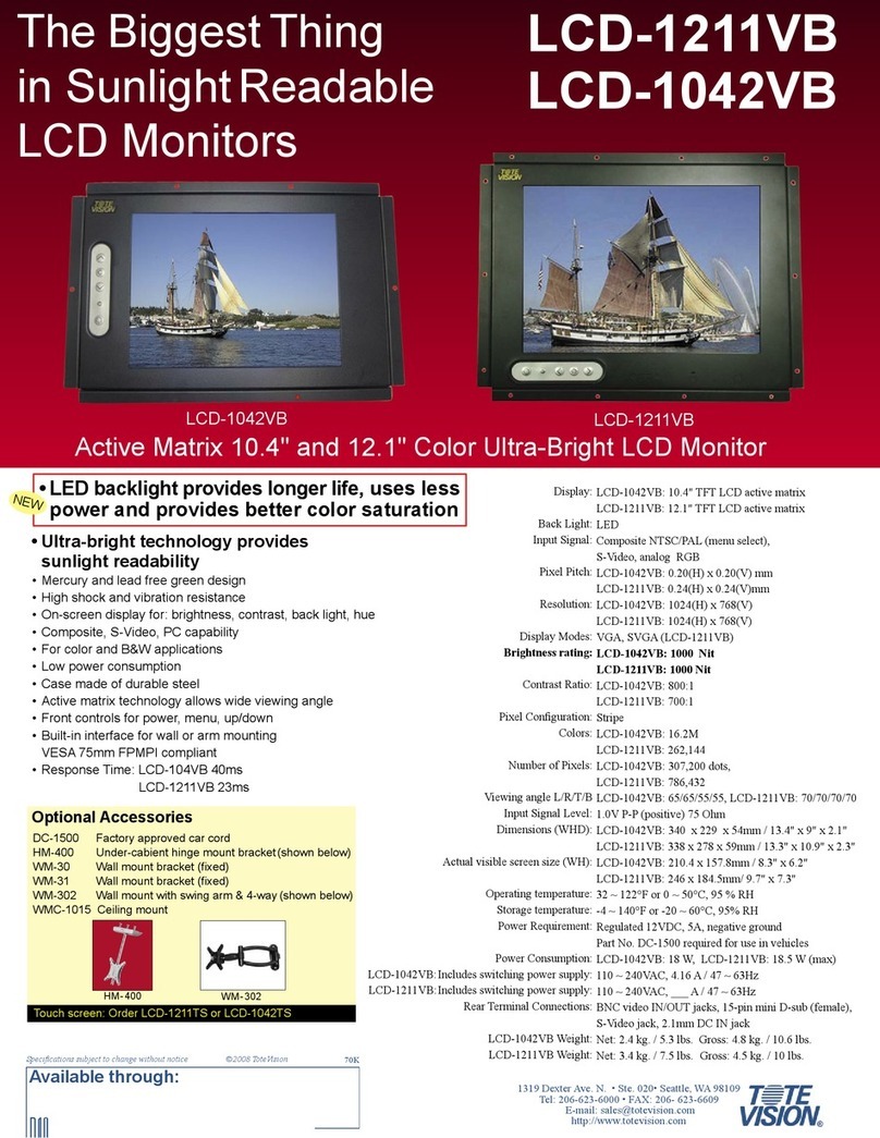 Totevision LCD-1042VB User manual