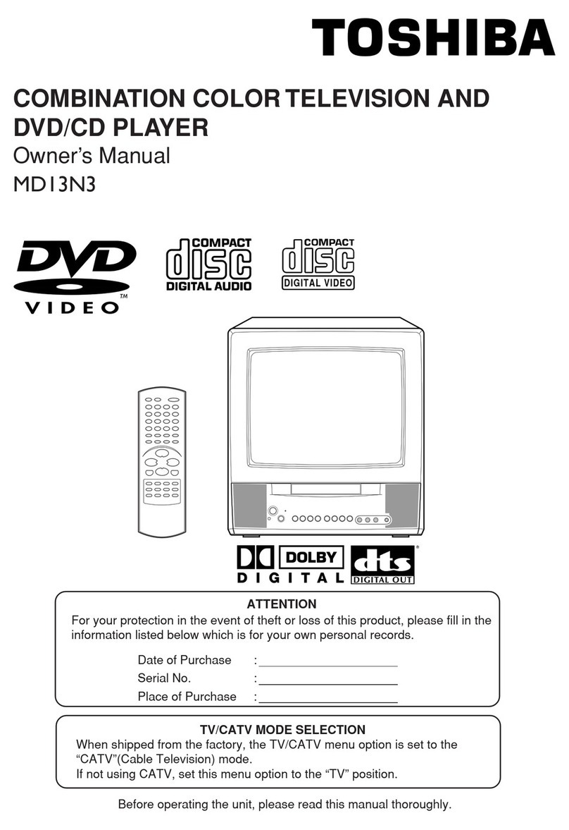 Toshiba MD13N3 owner's manual