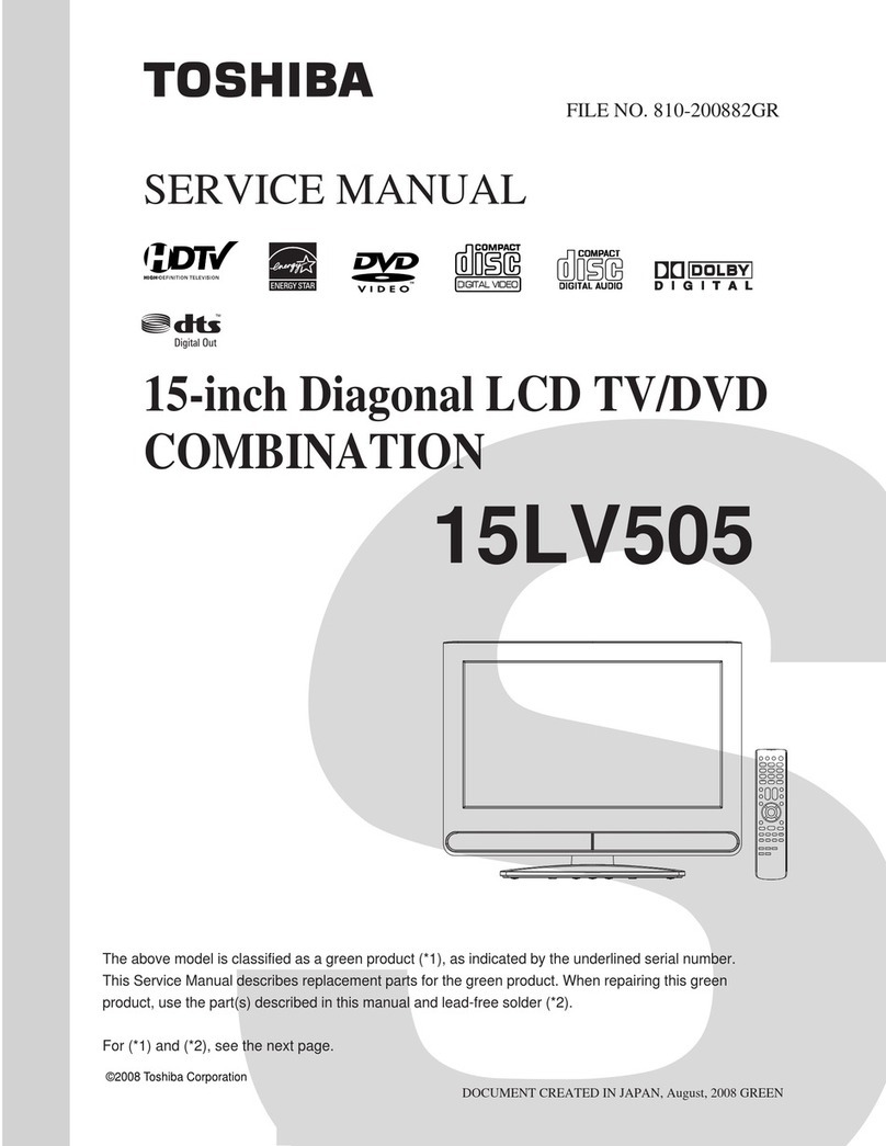 Toshiba 15LV505 - 15.6" LCD TV User manual