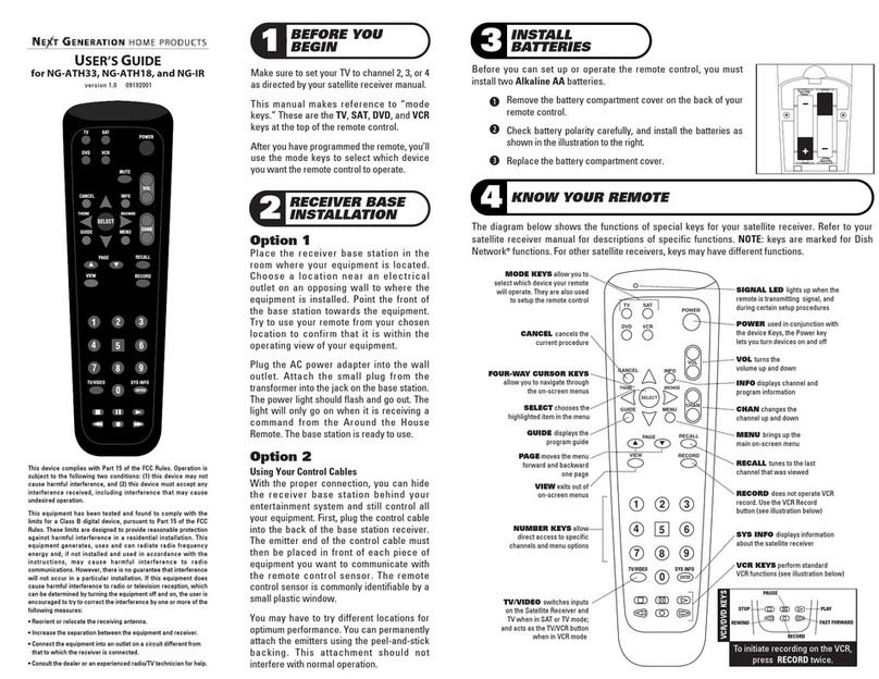 Next generation NG-ATH18 User manual