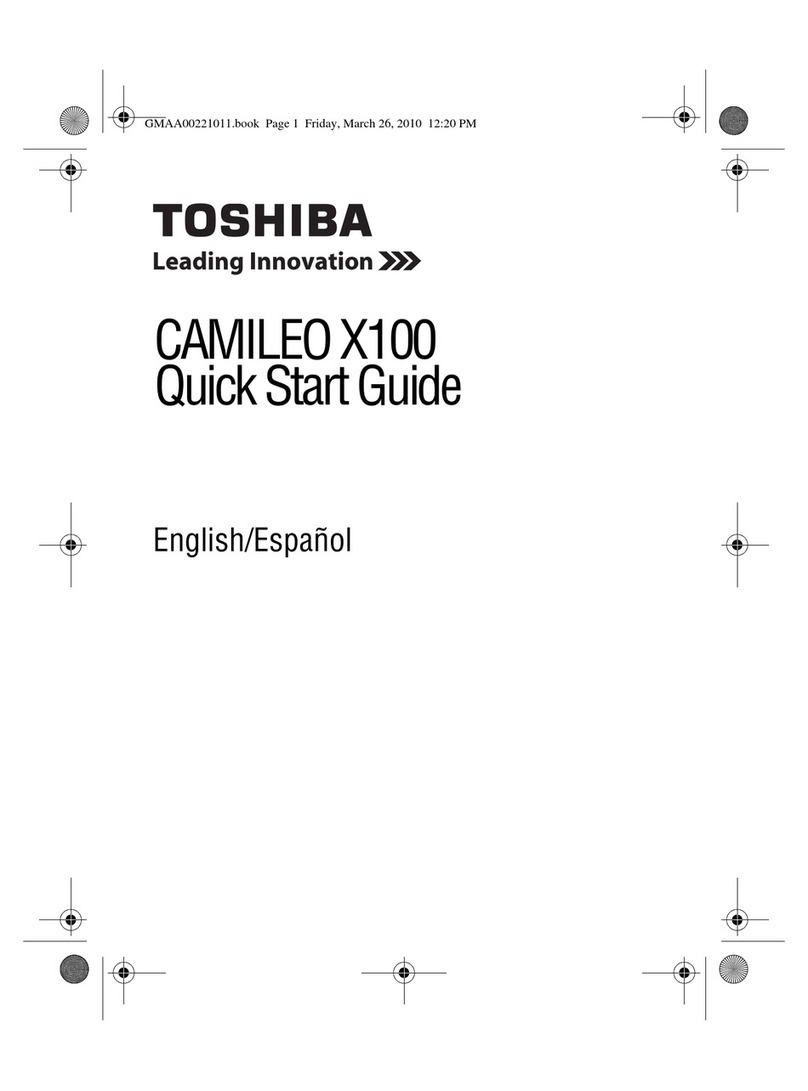 Toshiba Camileo GMAA00221011 quick start guide