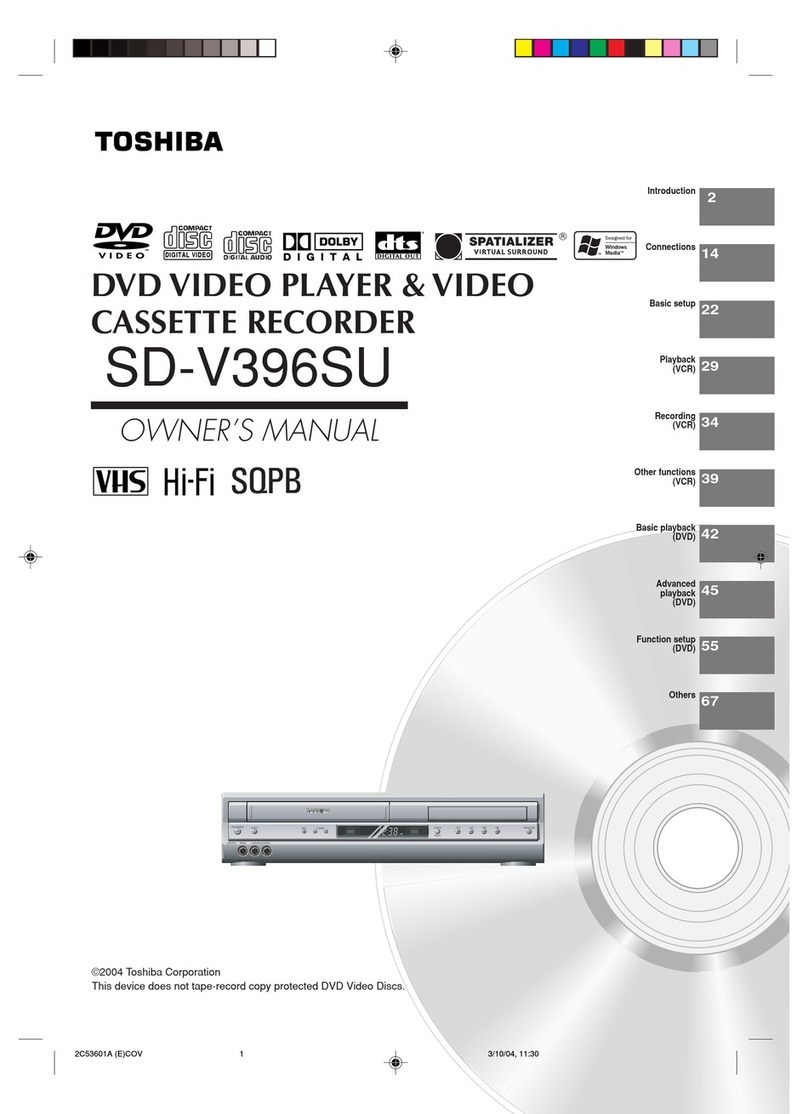 Toshiba SD-V396SU owner's manual