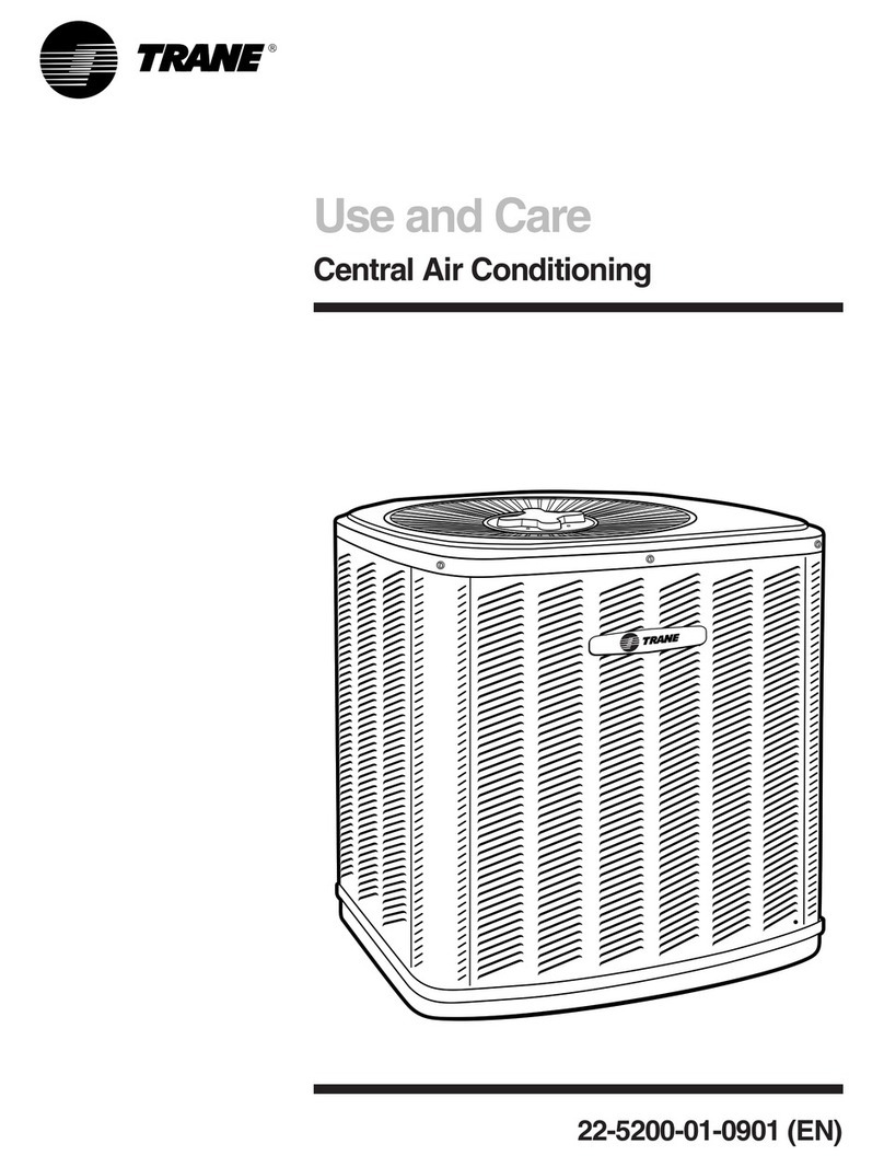 Trane 22-5200-01-0901 (EN) Installation instructions