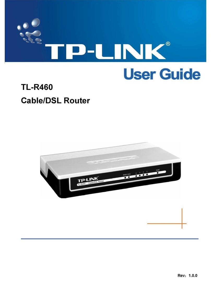 TP-Link TL-R460 User manual
