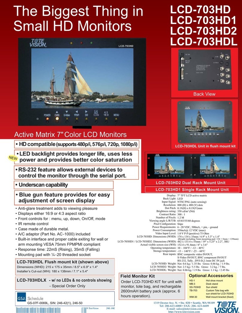 Totevision LCD-703HD1 User manual