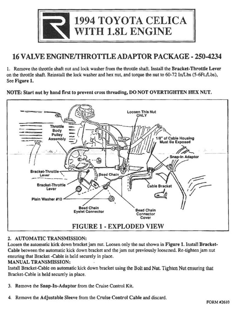 Toyota Automobile Parts user manual