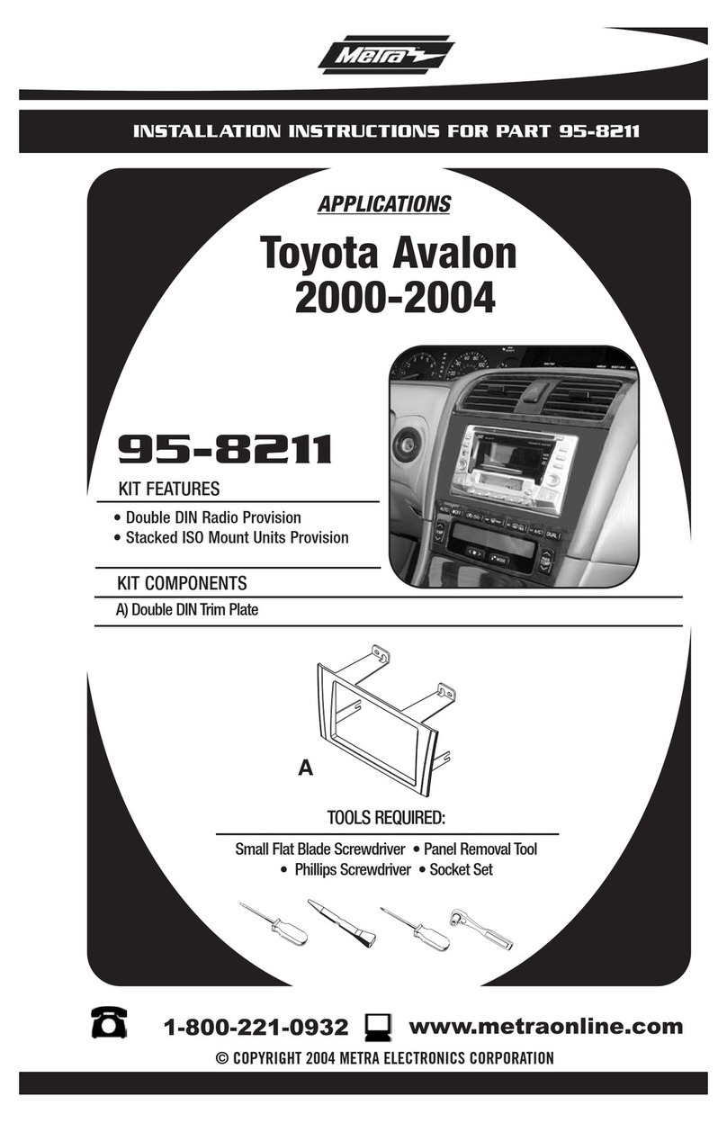 Metra Electronics 95-8211 installation instructions