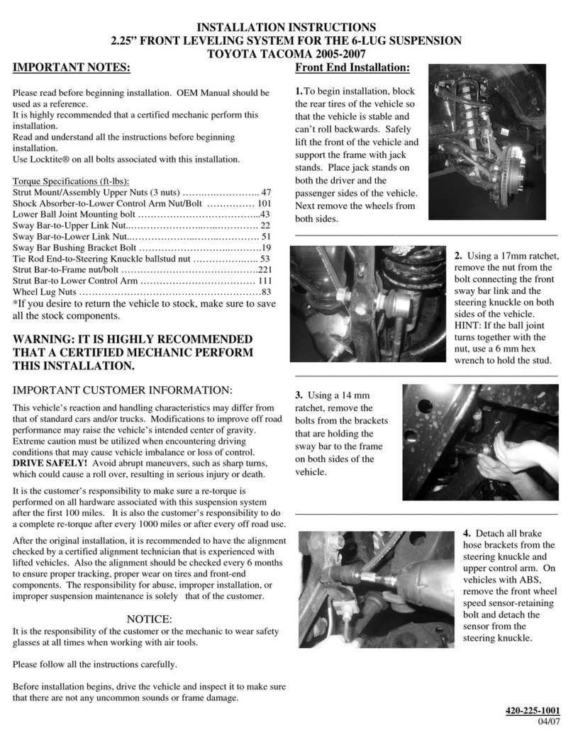 Toyota Tacoma 2005 User manual