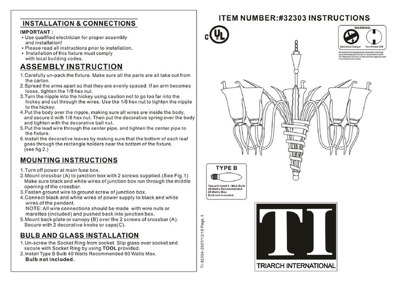 Triarch 32303 User manual Triarch 32303 User manual
