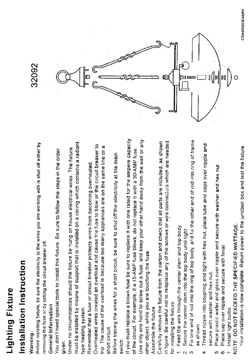 Triarch 32092 User manual
