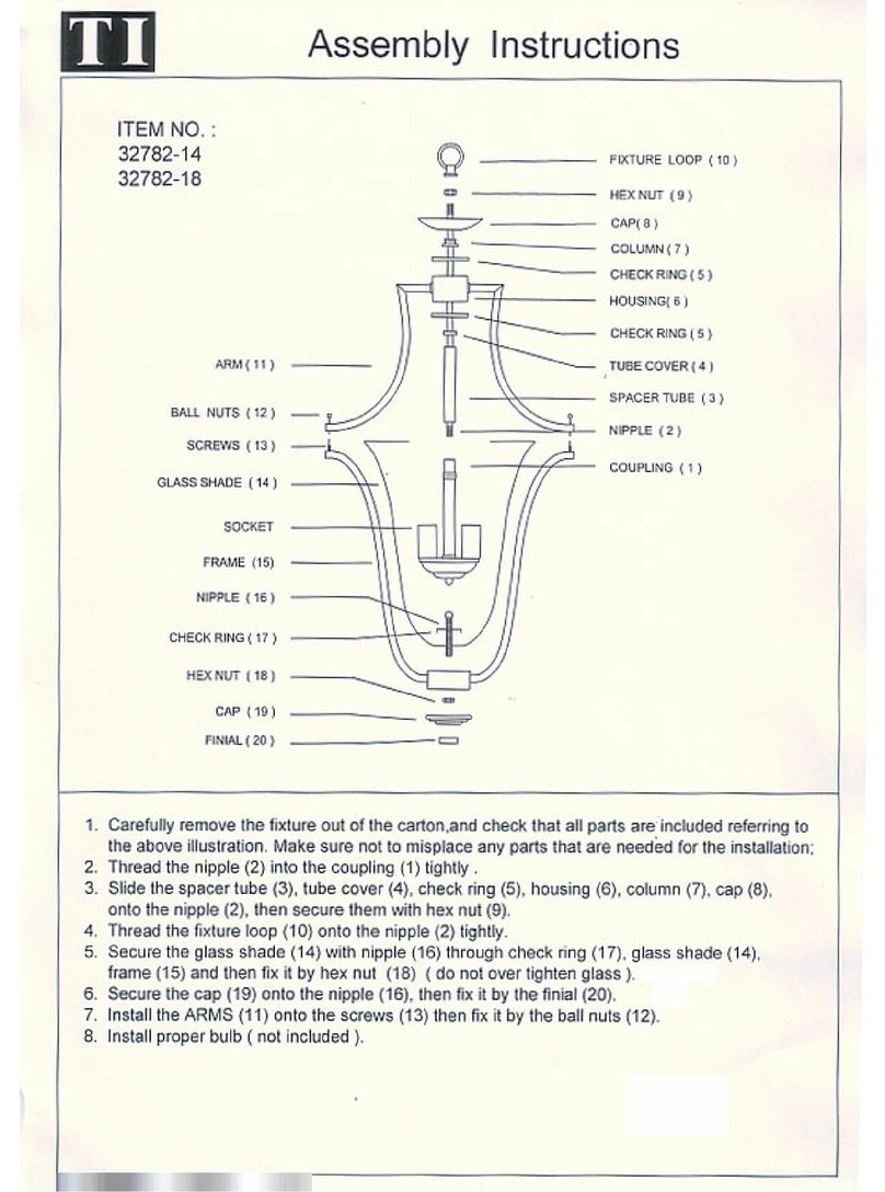 Triarch 32782/14 User manual