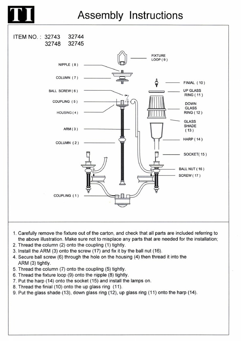 Triarch 32744 User manual Triarch 32744 User manual