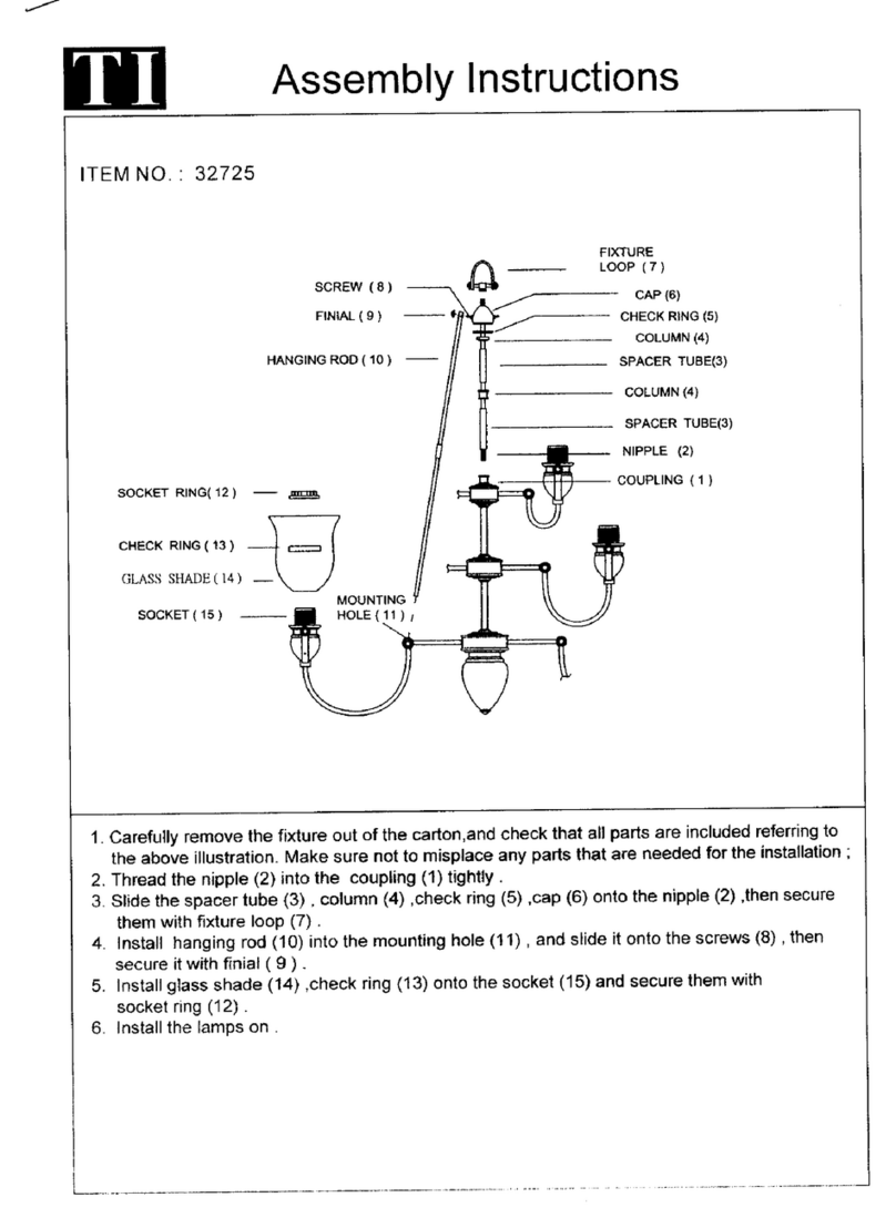 Triarch 32725 User manual