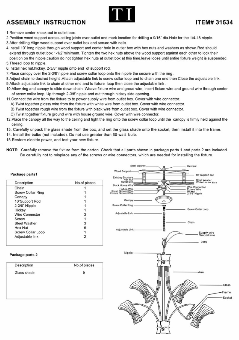 Triarch 31534 User manual Triarch 31534 User manual