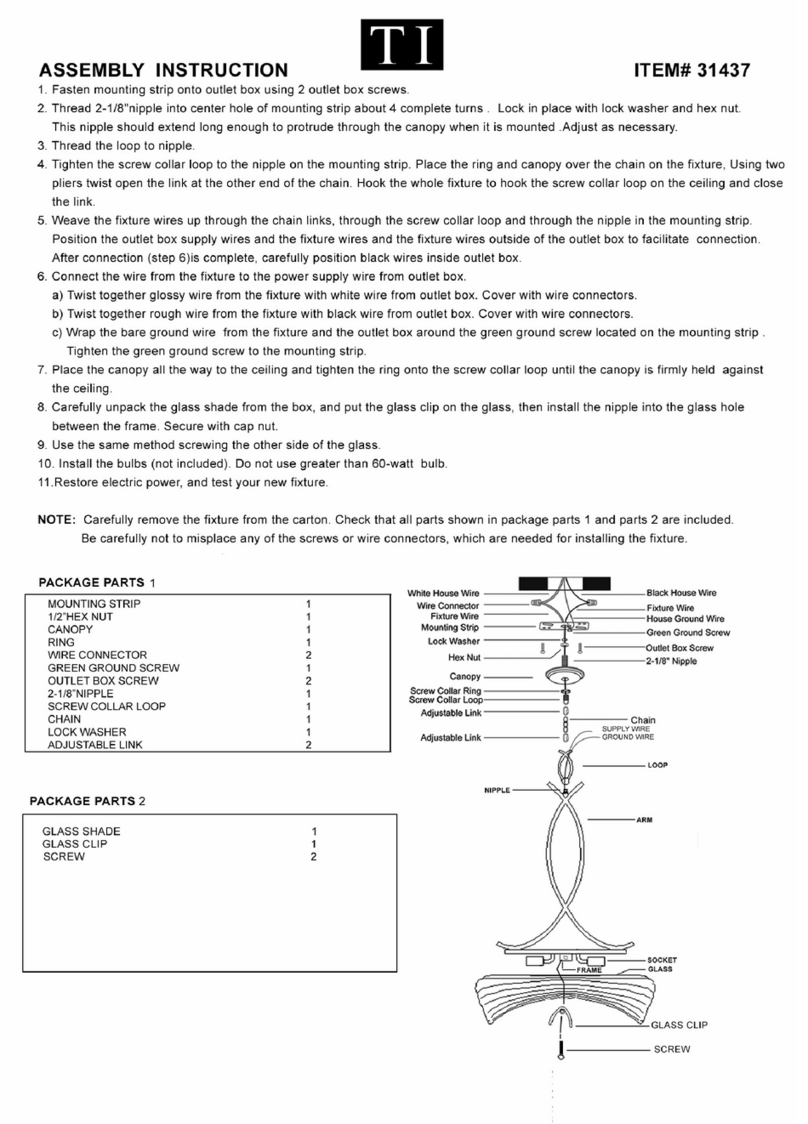 Triarch 31537 User manual